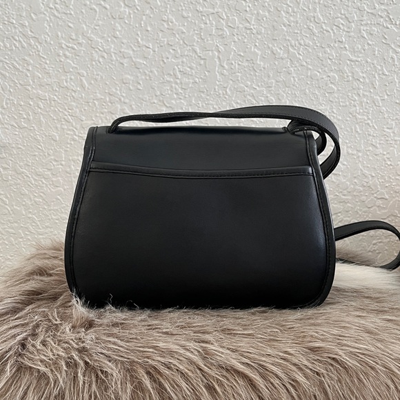 Rare Vintage Coach Ashland Bag 9914 Full Grain Cowhide Leather- Navy Blue - Picture 4 of 16